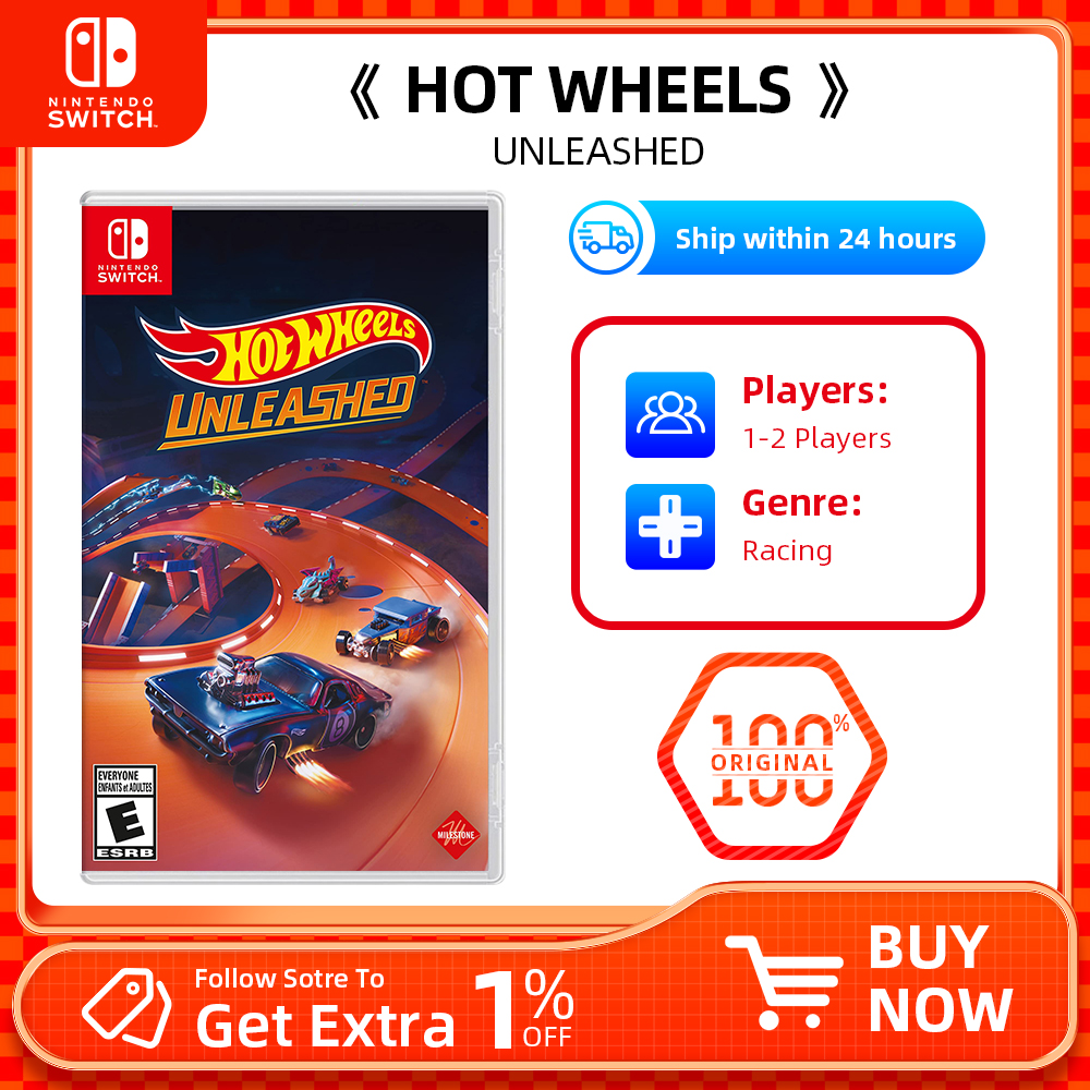 Nintendo Switch ゲーム - HOT WHEELS UNLEASHED / UNLEASHED 2 - ゲーム カートリッジ物理カード サポート TV テーブルトップ ハンドヘルド モード