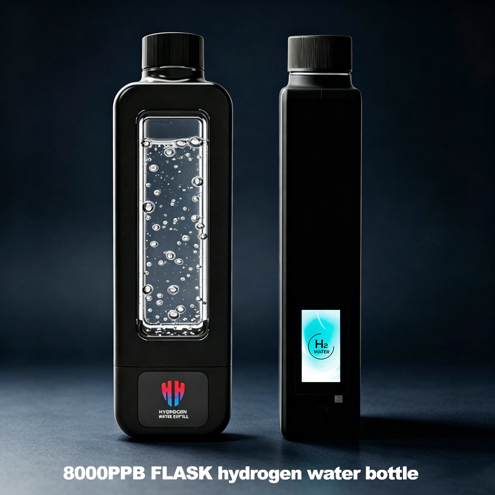 ベストセラー 8000ppb インテリジェント水素水ボトル、SPE/PEM メンテナンスフリー、ワンクリック UV-C クリーニング、4500mAh バッテリー
