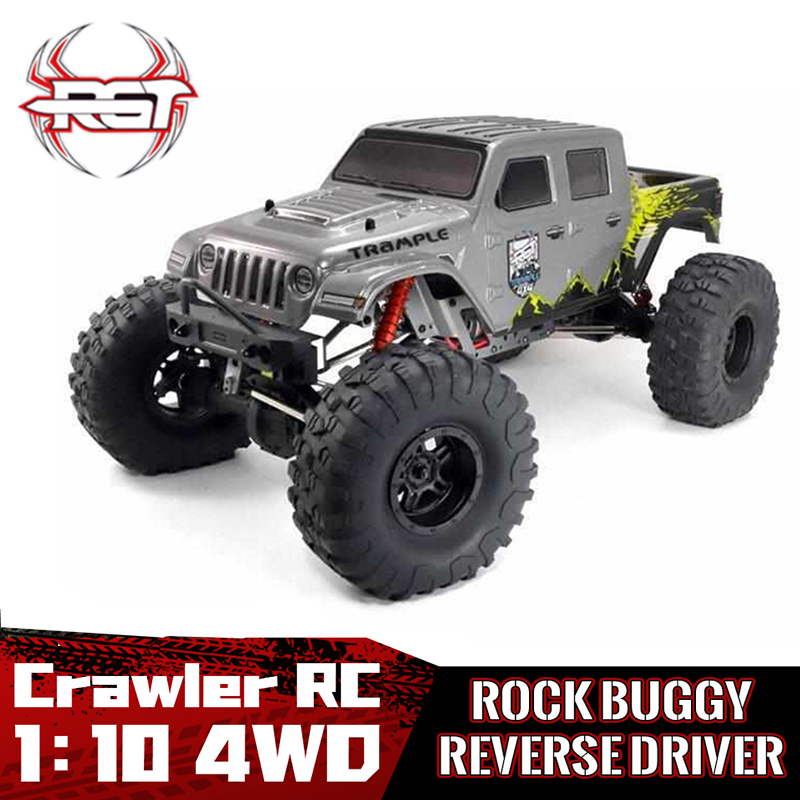 RGT 18100 トランプル 1:10 1/10 2.4 グラム 4WD クローラー電動オフロード車全地形 RC モデルカー RTR グレーブルーグリーン EX18100