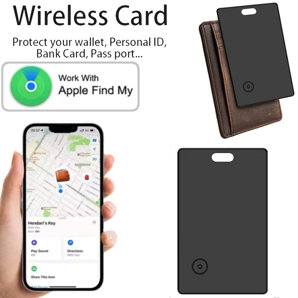 2026 新しい Bluetooth トラッカー スマート ファインダー Apple Find My iPhone カード ウォレット トラッカー キー ファインダー (iOS のみ) 長時間稼働