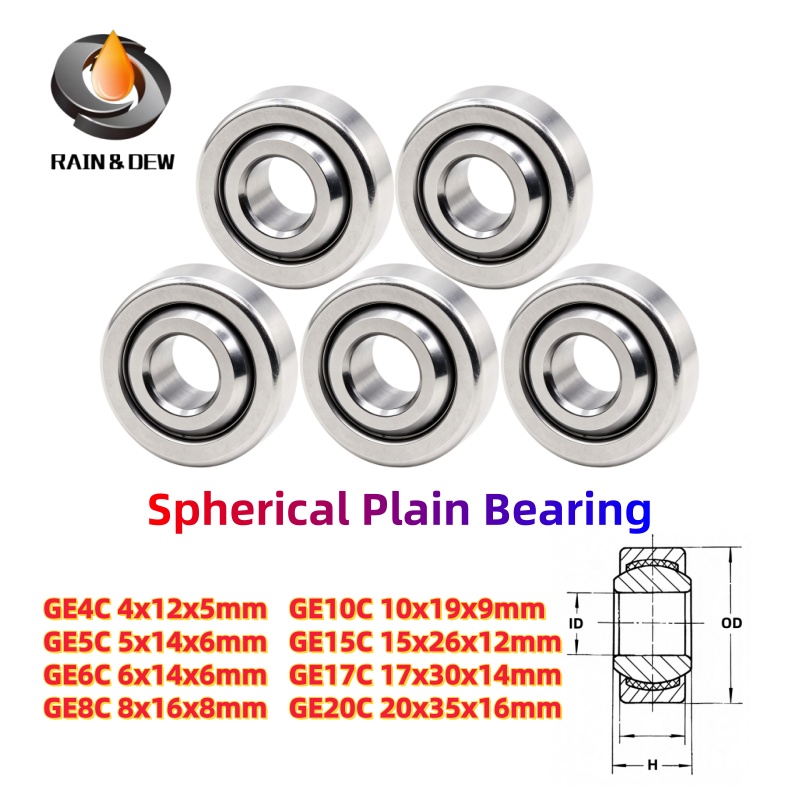 5 個 GE5C 5X14X6mm 自己潤滑ラジアル球面プレーンベアリング Voron 2.4 トライデント 3D ピンター部品 GE4C GE8C GE15C GE17C