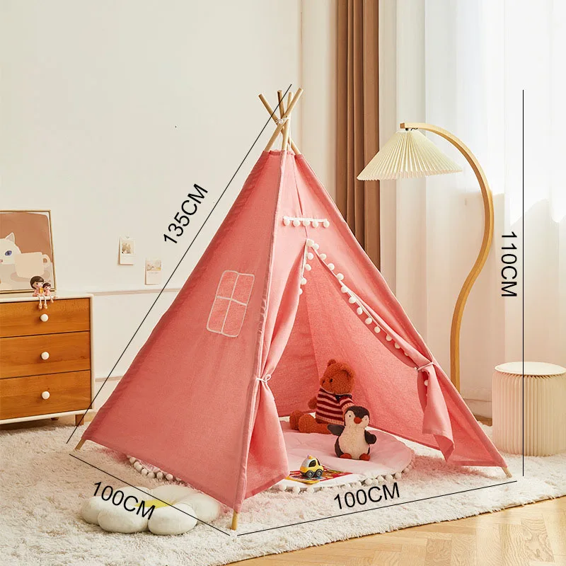 1.3 メートルインディアンキッズテントウィグワムティピ子供用折りたたみ屋内屋外キャンプ城ホームベビーままごとテント写真小道具ギフト