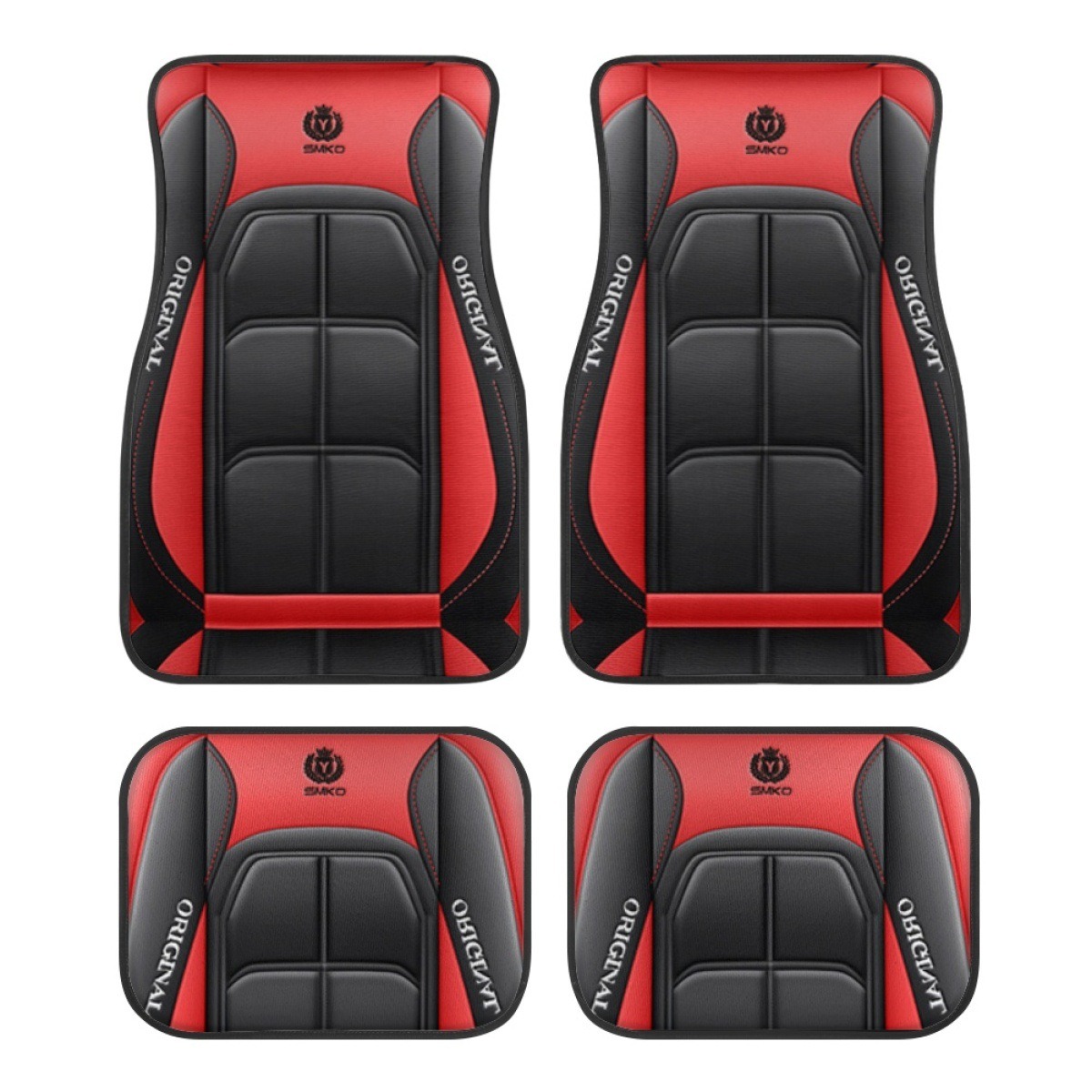 4 個ユニバーサルスタイルの車のフロアマットシトロエンすべてのモデル C4 ピカソ C3 C5 C6 DS4 DS5 DS6 DS7 カーアクセサリー