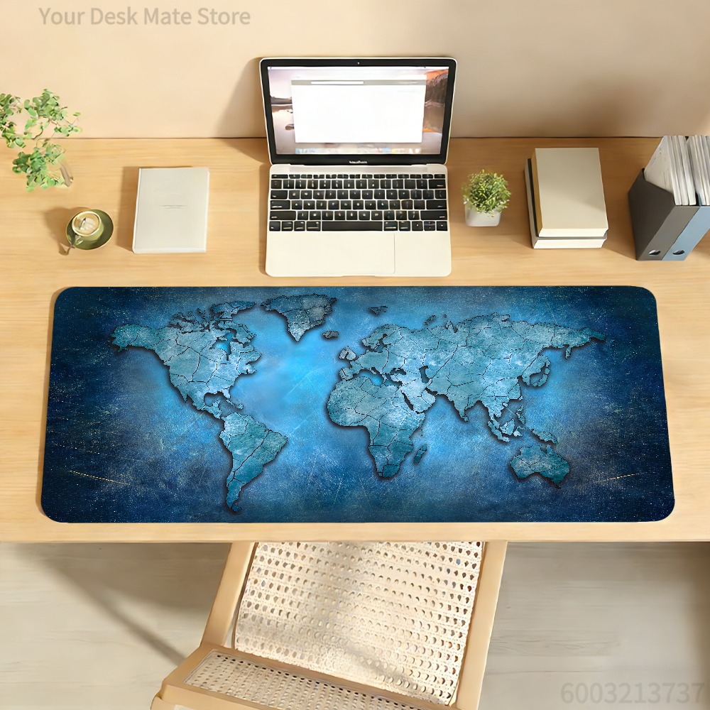 世界地図マウスパッドコンピュータラップトップゴム滑り止めマウスマットマウスパッドゲーマー Decoracion デスクマット