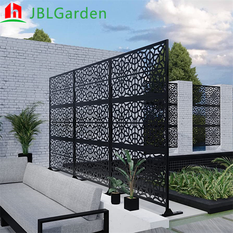 Decorative Metal Privacy Screens Fence Room Divider Panels Corten Steel Screen Panel