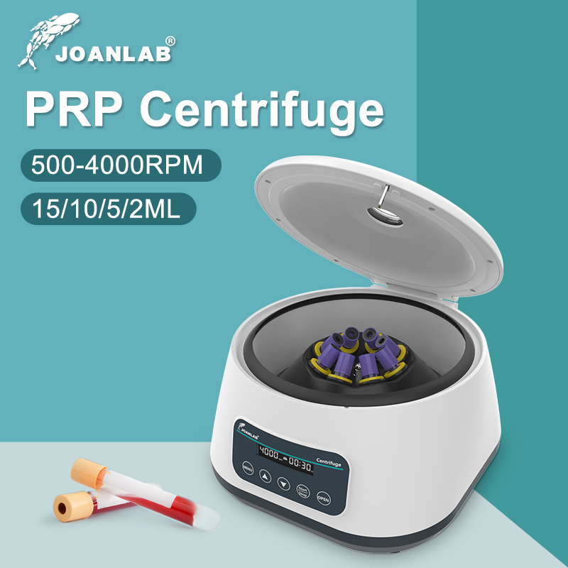 JOANLAB プラズマ遠心分離機 ラボ用デジタルPRP遠心分離機 2/5/10ml採血管および15ml遠心分離管対応 500-4000rpm