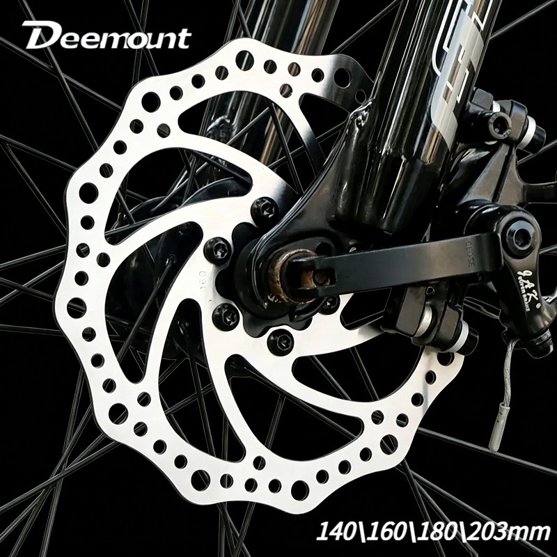 Deemount MTB ディスクブレーキローター 140/160/180/203 ミリメートル油圧ブレーキローター軽量高強度ステンレス鋼品質ローター