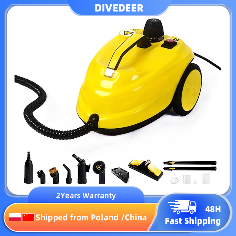 DIVEDEER スチームクリーナー ハンドヘルド多機能高温滅菌