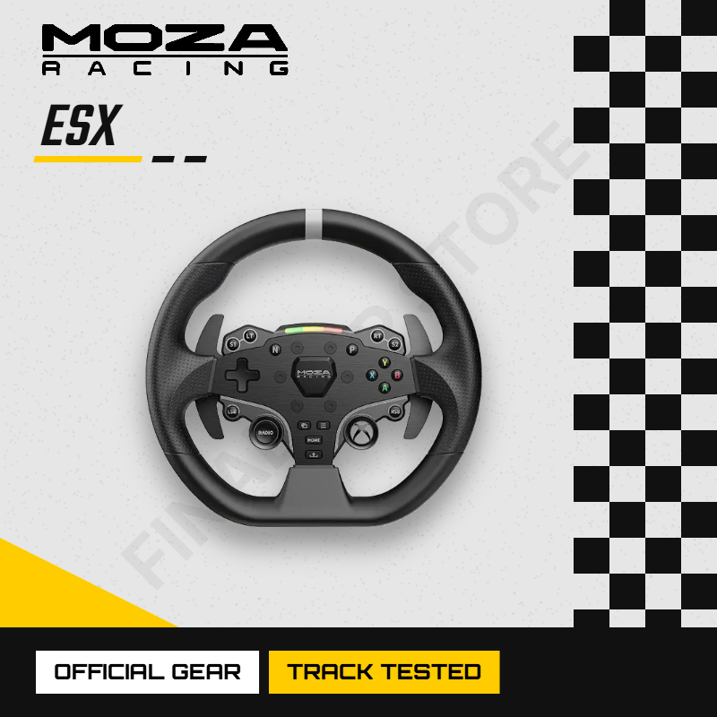 -MOZA Racing ESX ステアリング ホイール 280mm アルミニウム リム Xbox シリーズ X/S PC ダイレクト ドライブ Sim レーシング GT ラリー用