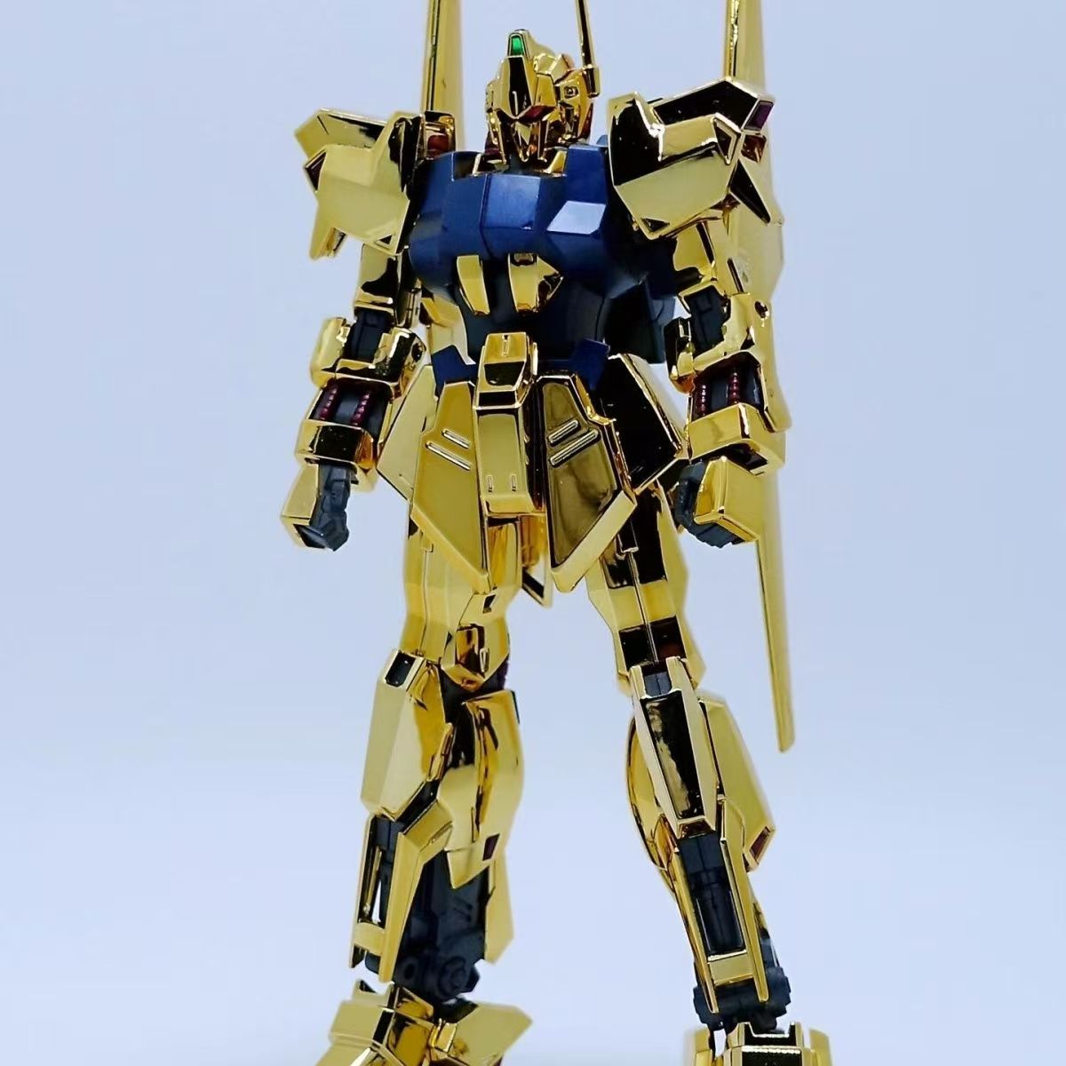 JMS Hayaku Shiki HG 1/144 MSN-00100 REVIVE 電気メッキゴールドモデル可動ジョイントグッズロボットメカキットおもちゃギフト装飾