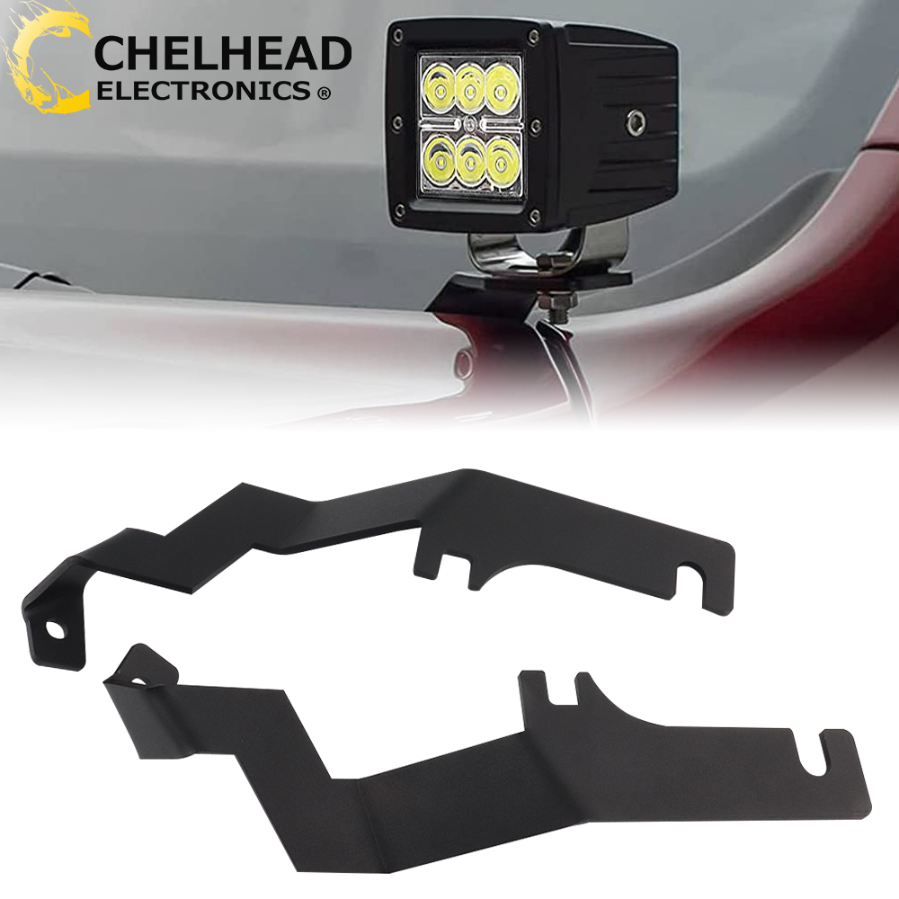 自動溝フードヒンジ Led ポッドワークライトマウントブラケット補助駆動照明フォード F150 ラプター 2015 2016 2017 2018