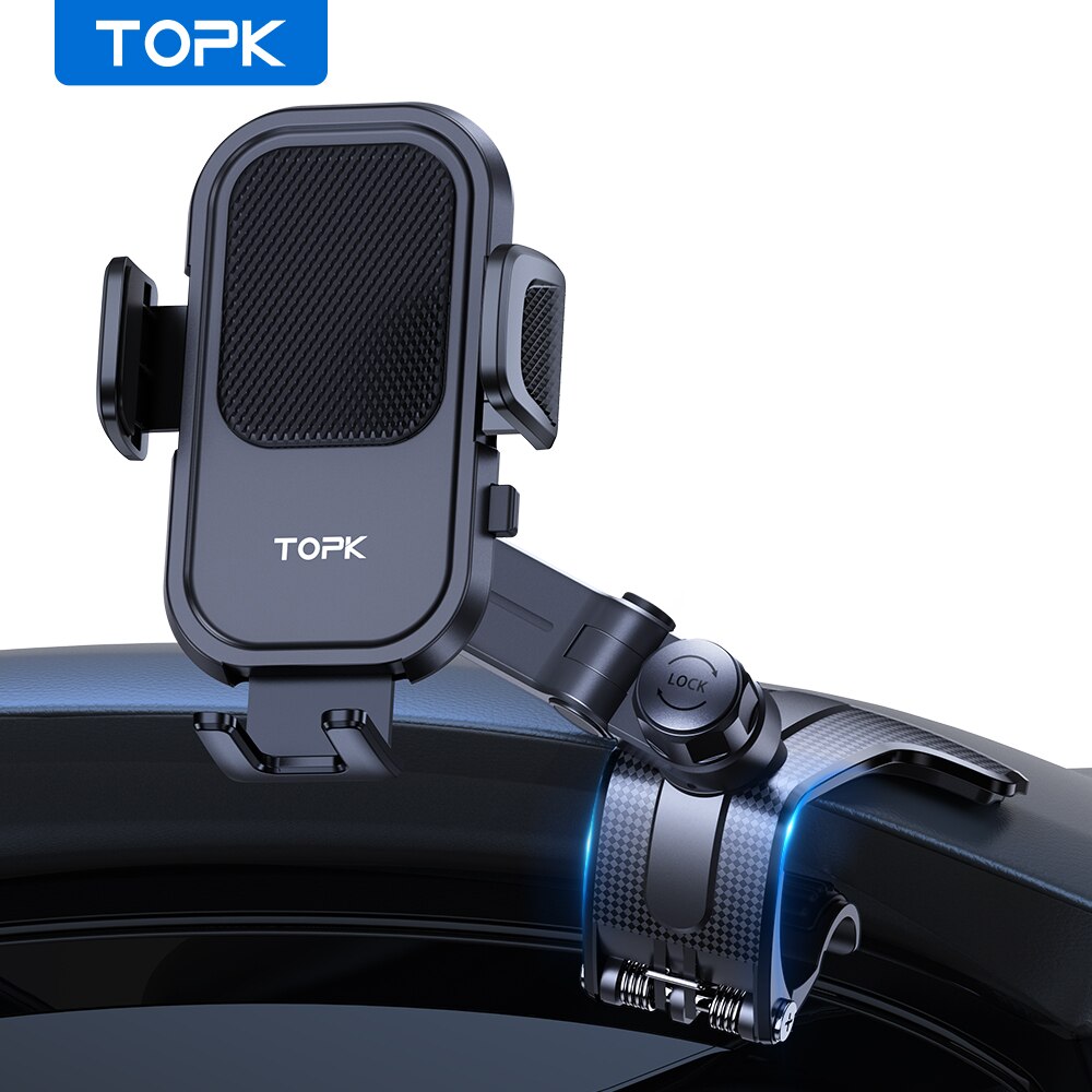TOPK ダッシュボード用自動車電話ホルダー [マルチアングル]
