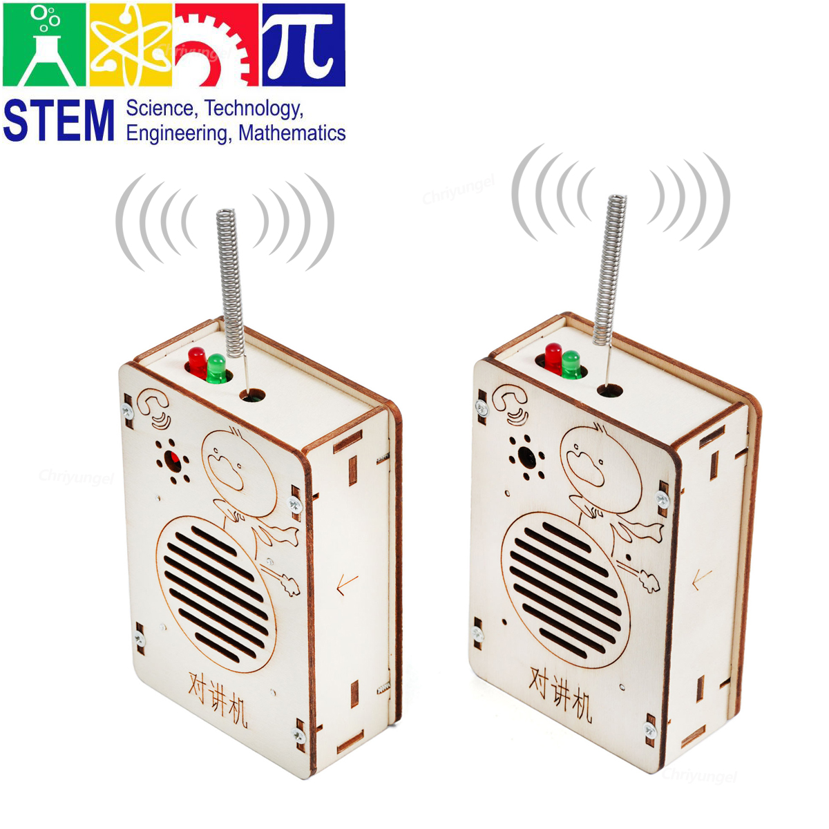 DIY ワイヤレストランシーバーモデルキット STEM 物理科学実験ツール学校科学プロジェクト教育玩具子供のためのギフト