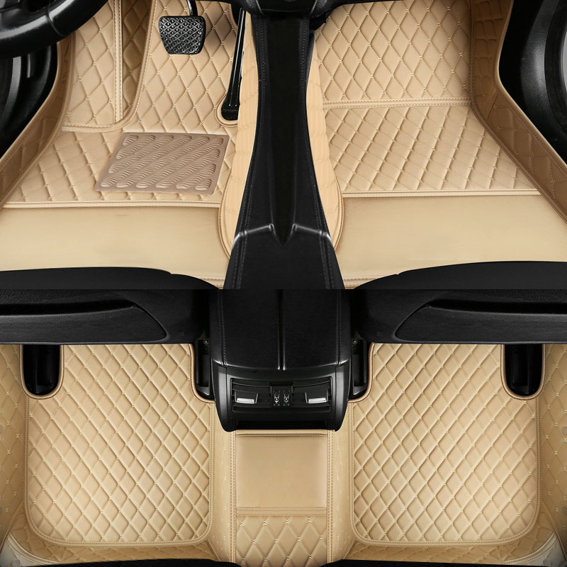カスタム車のフロアマット BMW X3 E83 2003-2010 年人工皮革カーペットインテリアカーアクセサリー