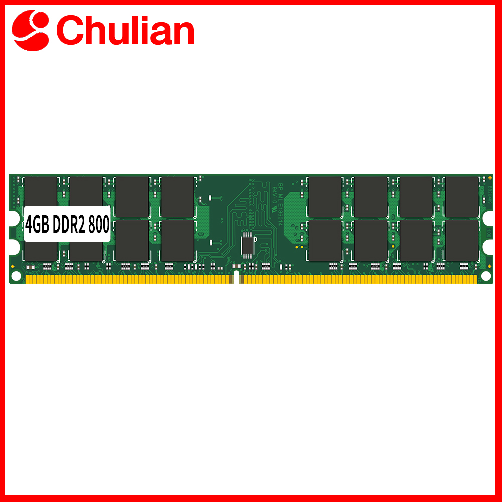 デスクトップコンピュータ用メモリモジュール PCメモリ RAM PC6400 DDR2 800MHz 1.8V 240PIN 4GB DIMM Non-ECC AMD CPU用 Intelには非対応