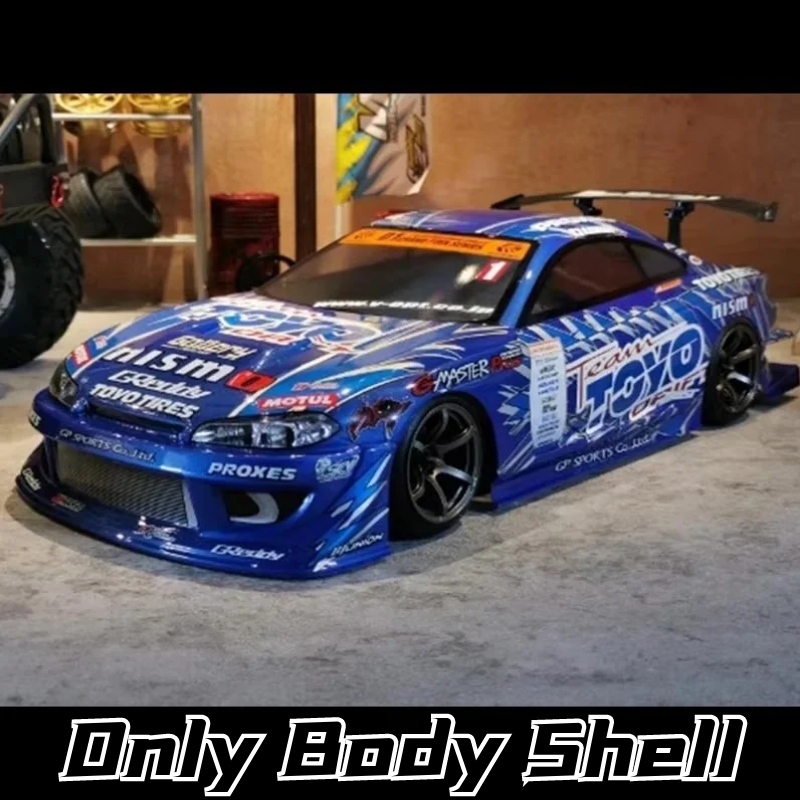 TY15 Silvs S15 GP 完全な 1/10 1:10 ドリフト RC PC ボディシェル 195width ペイントボディランプシェード付きドリフトボディ RC hsp hpi trax タミヤ