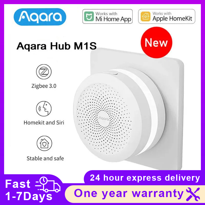 Aqara スマートホーム M1S ハブスマートゲートウェイ M1S 2.4 グラム WIFI ZigBee 3.0 RGB E1 ハブゲートウェイナイトライト Apple Homekit と xiaomi ホーム用
