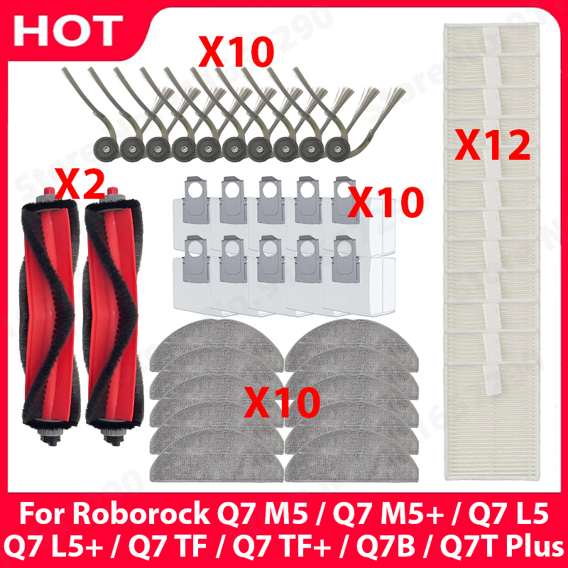 Roborock Q7 M5 / Q7 M5 / Q7 L5 / Q7 L5 / Q7 TF / Q7 TF / Q7B / Q7T Plus スペアパーツアクセサリー用