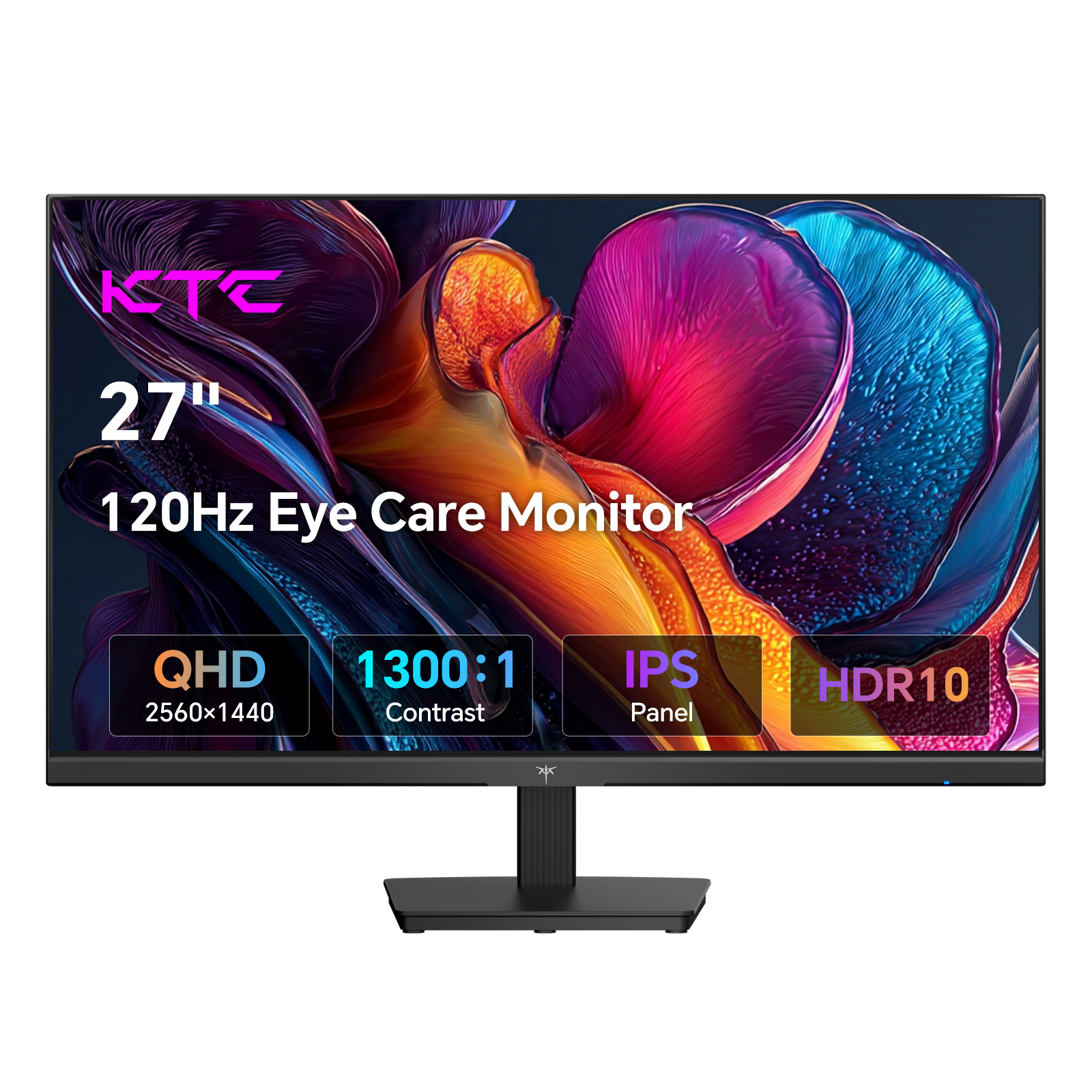 KTC 27 インチ コンピュータ モニター - QHD (2560 x 1440) ディスプレイ、最大 120Hz モニター、IPS パネル H27D9
