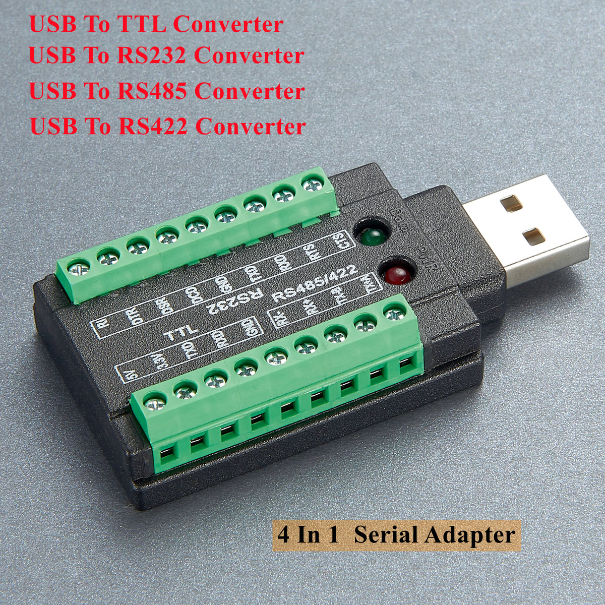 USB - 485 RS485/422/232/TTL コンバータ FT232RNL チップ付きシリアル インターフェイス FTDI チップ付き 4 in 1 シリアル アダプタ