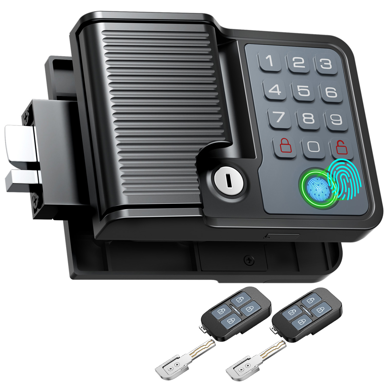 スマート RV ドアロック キーレスエントリー 耐候性 3.75 インチ x 2.75 インチの指紋リモートキーパッドに適合 フルメタル キャンピングカー トレーラーの交換用