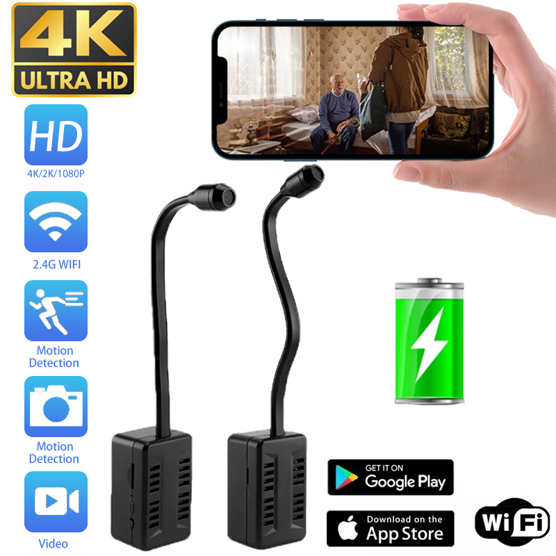 ミニ Wifi 監視カメラリモート監視 HD 1080P ホームワイヤレス IP カメラループ録画セキュリティカム屋外屋内カム