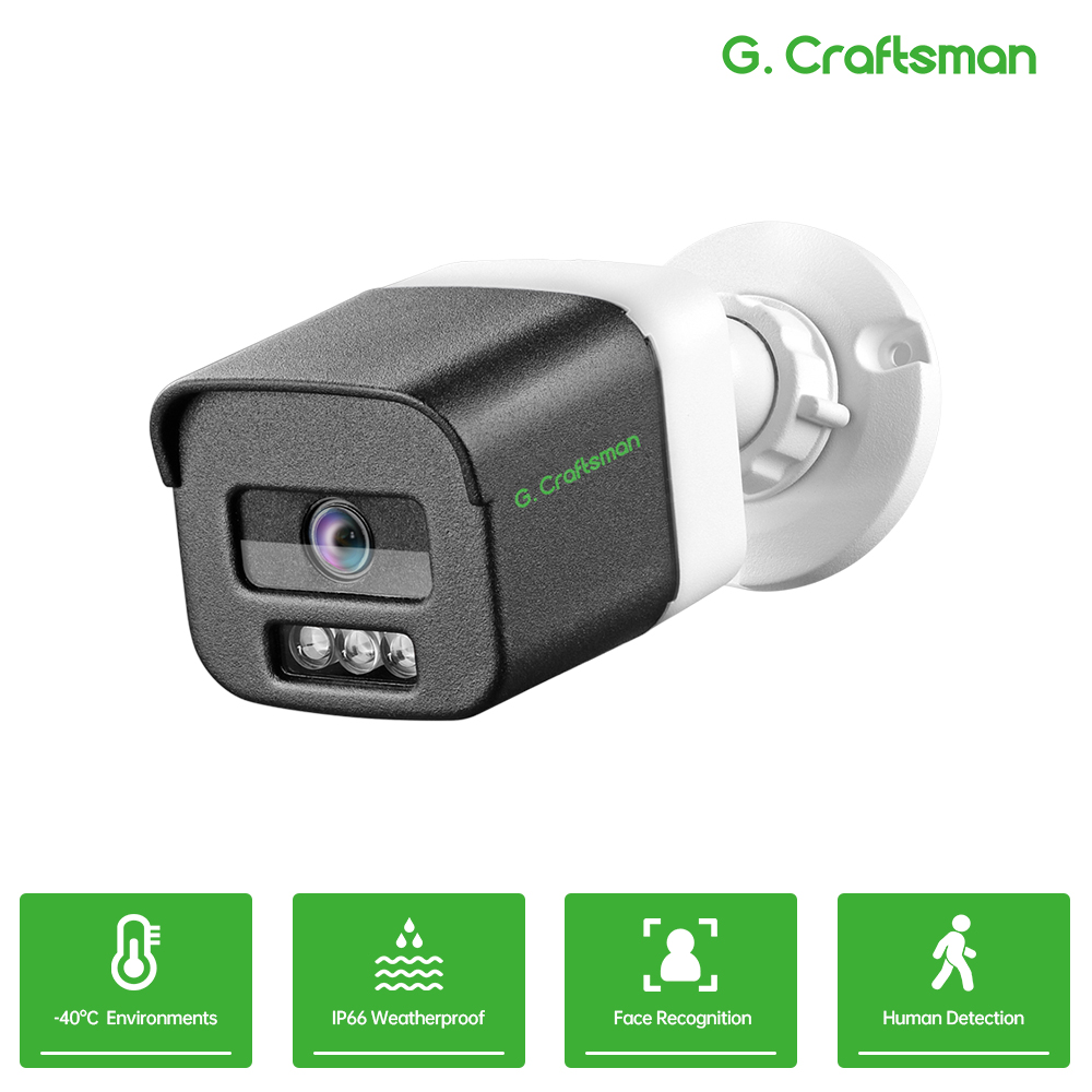 C-X 5MP、G5SF、POE 2.8mmレンズ、IRナイトビジョン、内蔵マイク、監視セキュリティ、XMEYE G.Craftsman