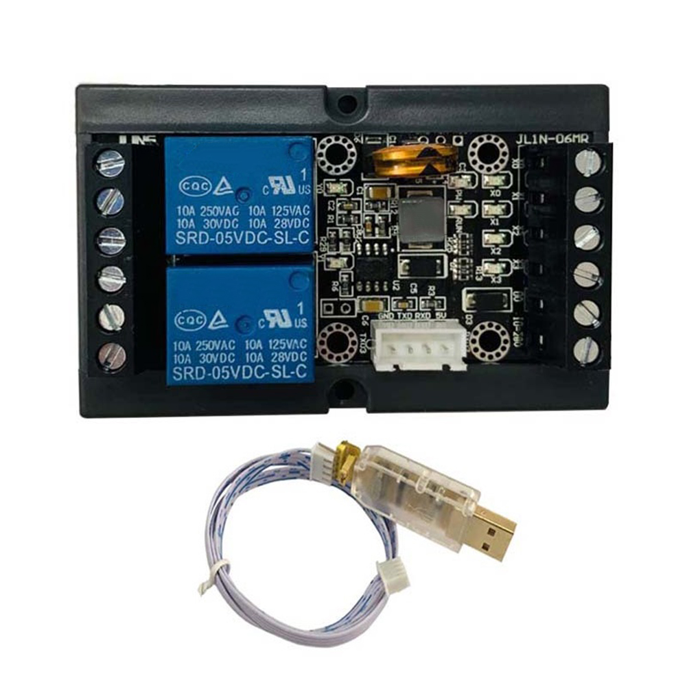 1pc PLC 産業用制御ボード FX1N-06MR リレーモジュールプログラマブルコントローラ 32 ビット高速アームホームオートメーション用
