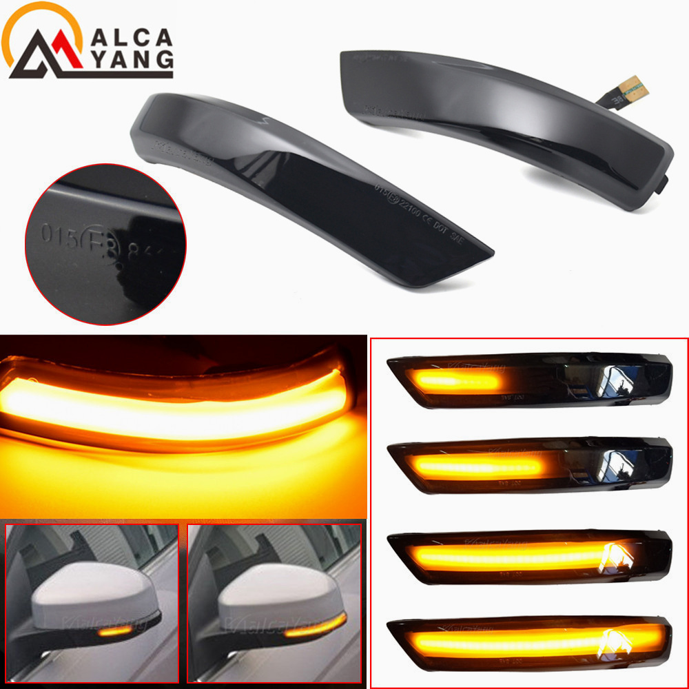 アンバー LED ダイナミックターンシグナルサイドマーカーシーケンシャルライトインジケータランプフォードフォーカス 2 MK2 フォーカス 3 MK3 3.5 モンデオ MK4 EU