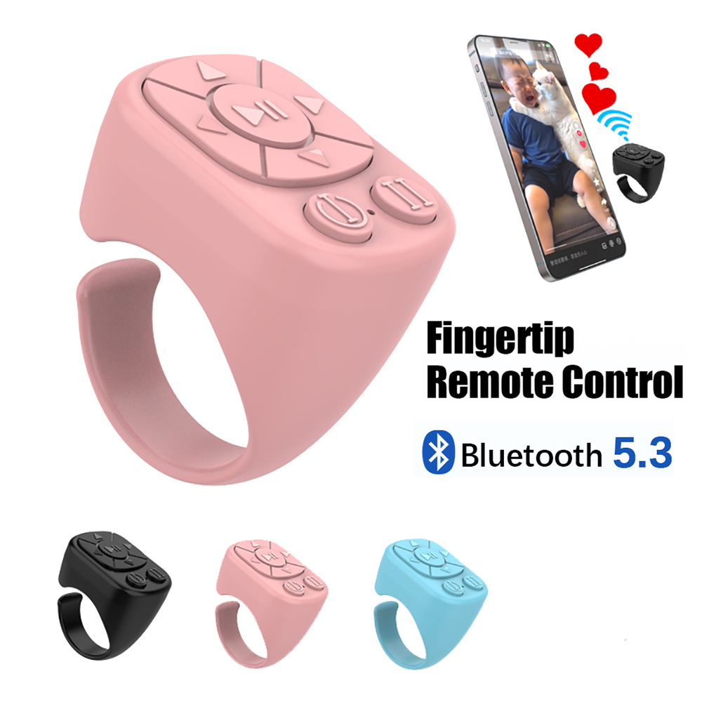 リモコン Bluetooth ページめくりリングローラー 両カメラリモコン機能 iPhone iPad Android 携帯電話に対応