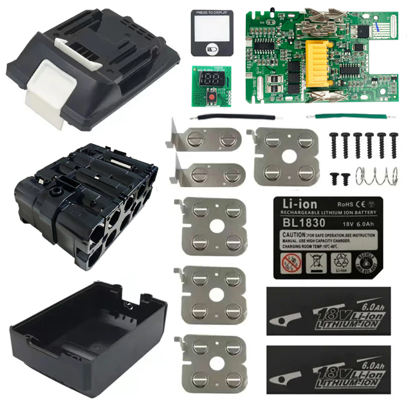 BL1830 リチウムイオンバッテリーケース充電保護回路基板 PCB LED デジタルインジケータボックスマキタ 18V 6.0Ah ハウジングシェル