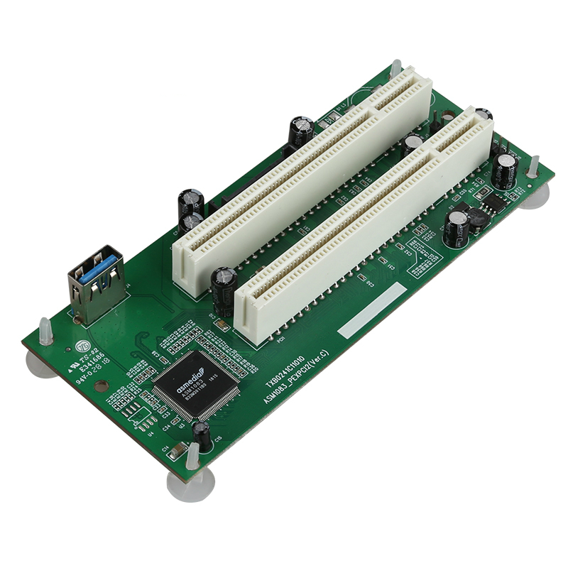 PCI-Express - PCIアダプターカード PCIe - デュアルPCIスロット拡張カード USB 3.0アドオンカードコンバーター TXB024
