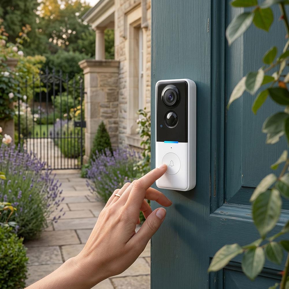2026 ソーラー WiFi ビデオドアベルカメラ防水屋外ワイヤレスドアベル PIR モーション検出双方向オーディオインターホン