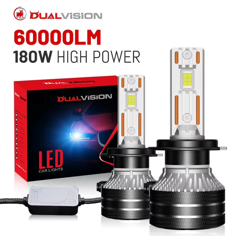 Dualvision K5C H7 H4 H11 LED ヘッドライト H1 H8 9005 HB3 9006 HB4 9012 880 881 H27 9007 9008 H13 6000K 8000K CSP Canbus 車ライト
