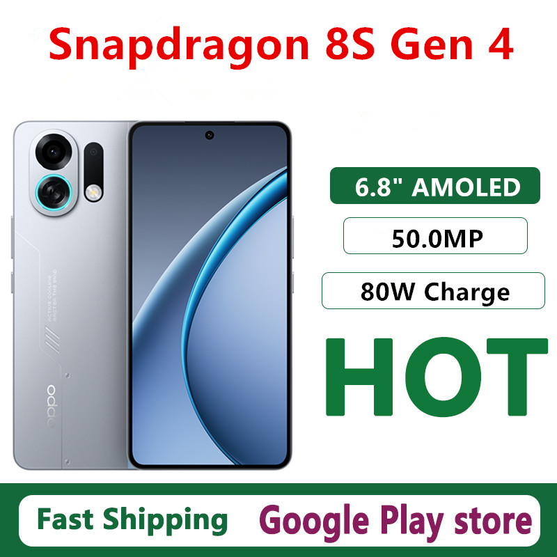 オリジナル Oppo K13 ターボプロ携帯電話 Snapdragon 8s Gen 4 OTA 6.8 "AMOLED 50.0MP カメラ 80 ワット充電 7000mAh バッテリー