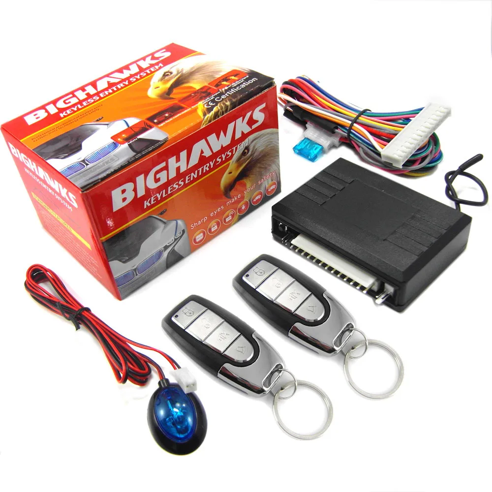 新しいユニバーサル車の一方通行警報システム車のキーレスエントリーシステムサイレンなし 12V DC 車両用中央ドアロックシステム
