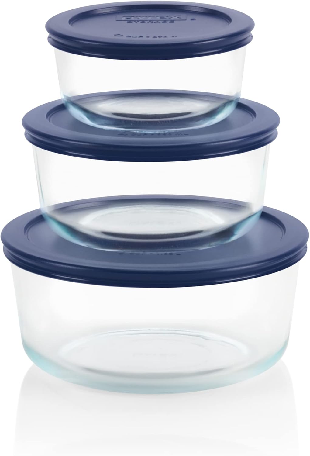 Simply Store (3 パック) ガラス製食品保存容器セット (2、4)