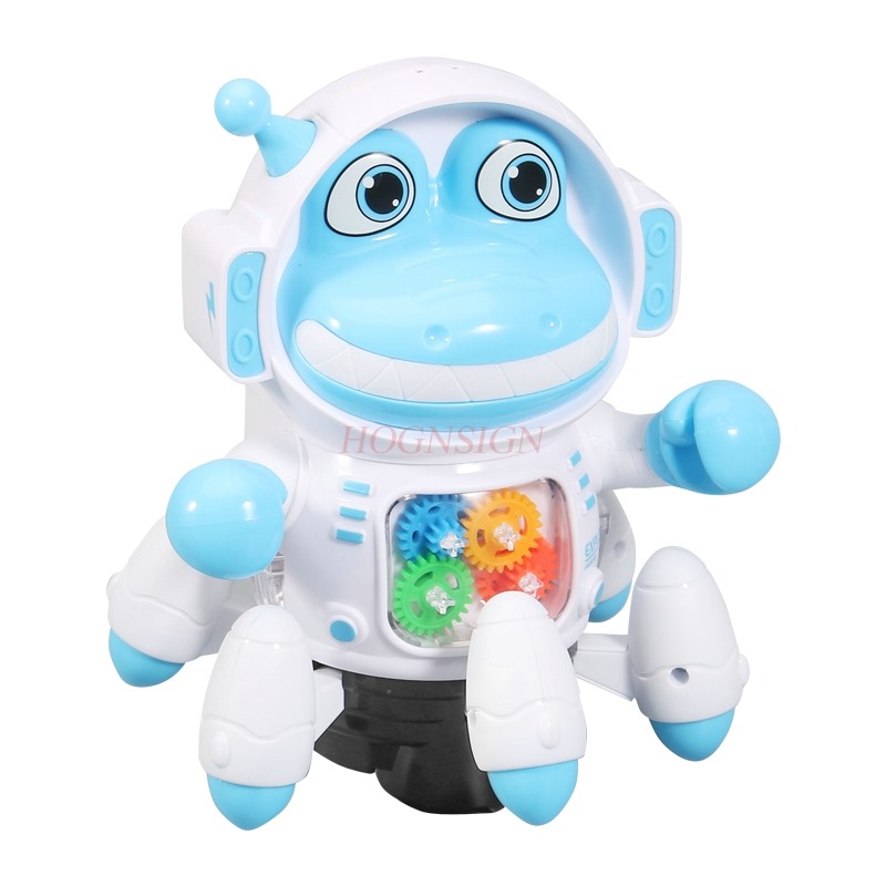 子供たちが歌ったり踊ったりできる電気スペースワニのおもちゃ、1〜3歳のベビーパズル、全方向に歩く魚