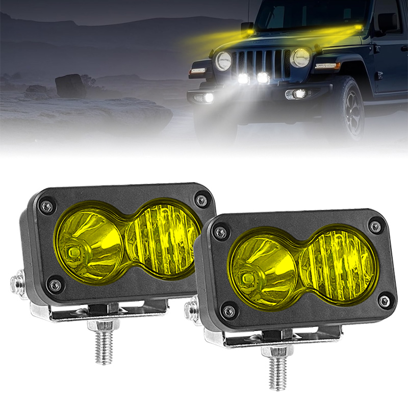 Car Spotlight 3 Inch LED Pod Driving Work Light Headlight for Motorcycle Pickup Truck SUV 4x4 Offroad Roof For Sur Ron Sur-Ron