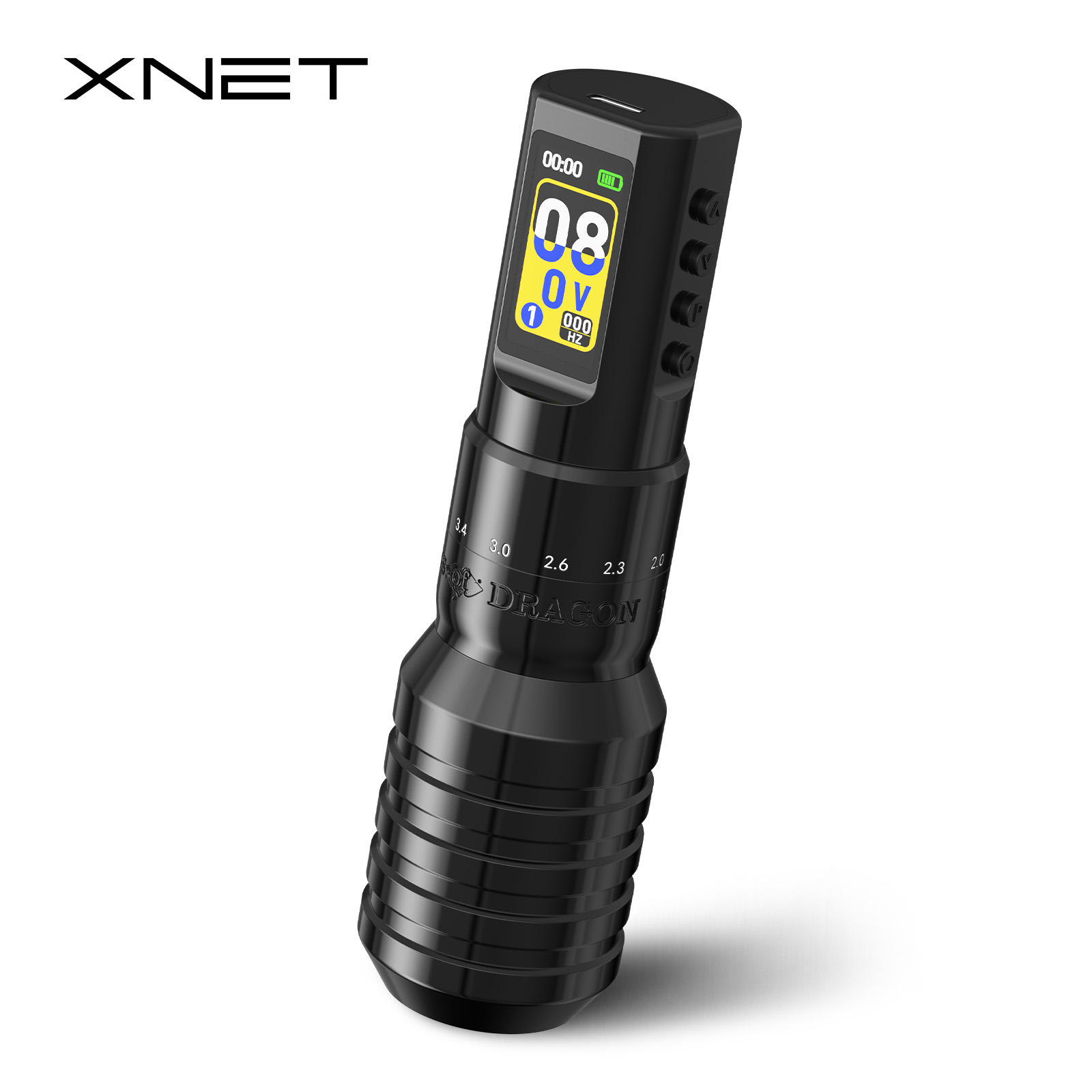 XNET V1 ワイヤレスタトゥーマシンペン調整可能なストローク 2.0-4.2 ミリメートルコアレスモーター軽量初心者のためのタトゥーアーティスト