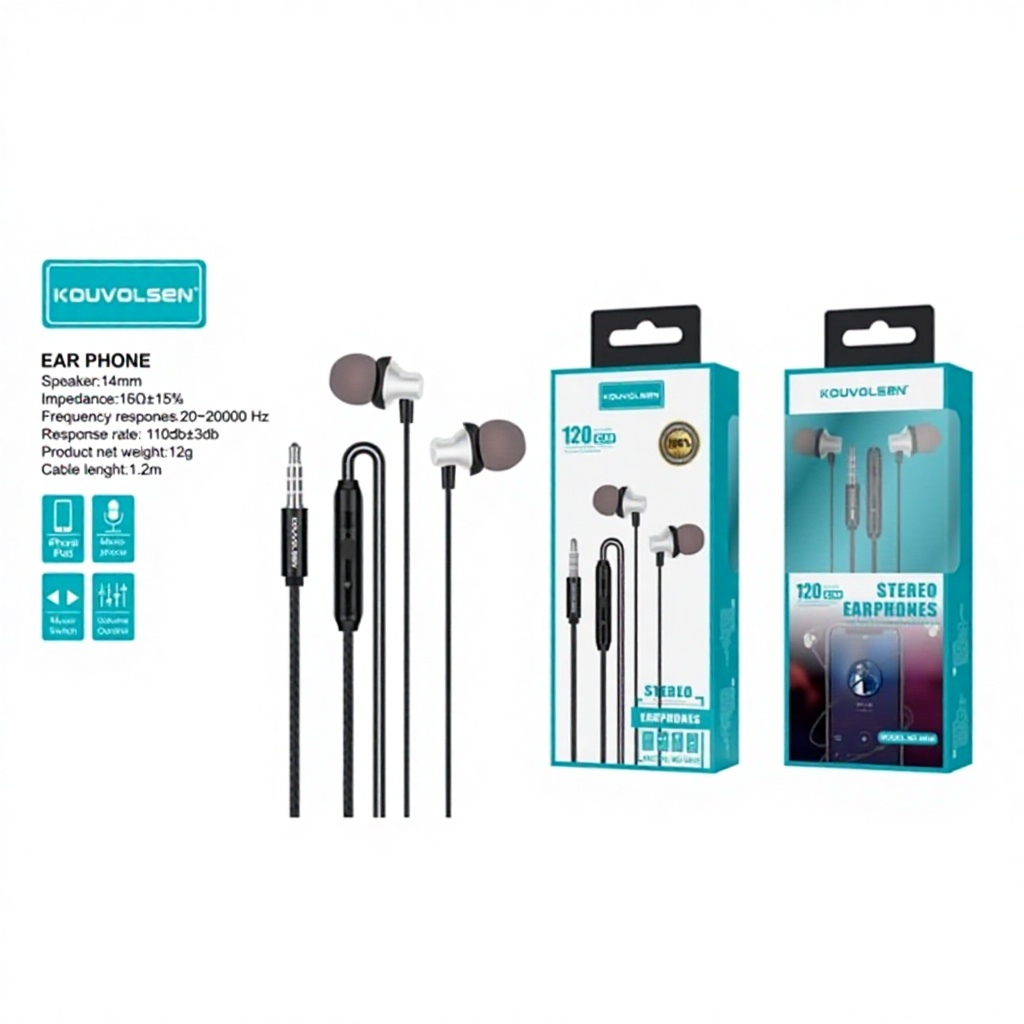 9-Piece AURICULARES Wired In-Ear & Headphones Set