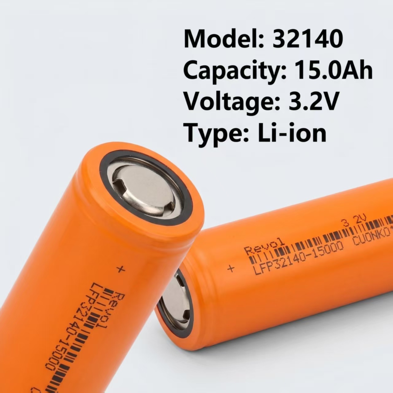 32140 LiFePO4 バッテリー 3.2V 15Ah 15000mAh グレード A 充電式 LFP セル 真の容量 48Wh スクーター電動工具ソーラーストレージ用