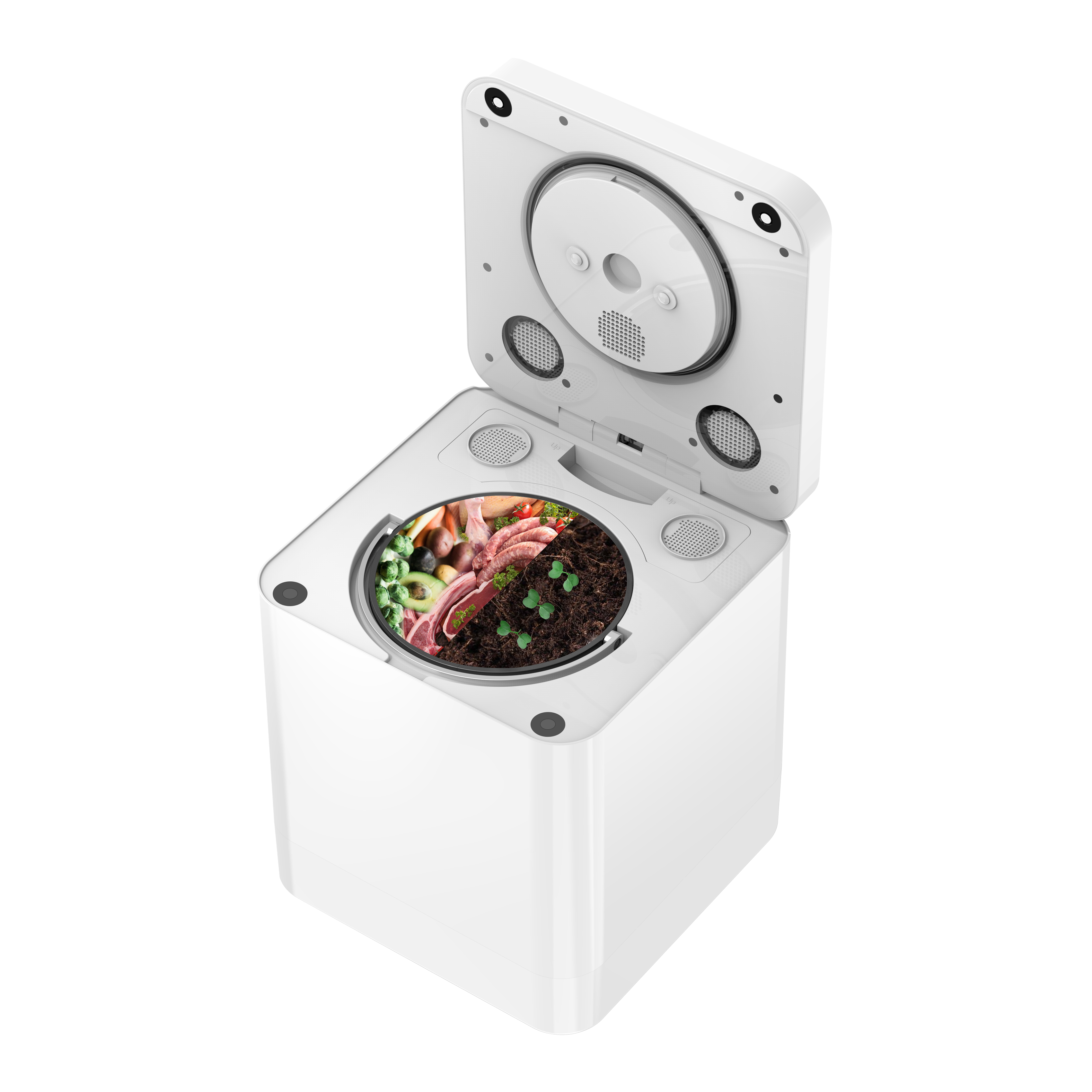 家庭用バッチフィード付き電気キッチンコンポスター食品廃棄物ディスポーザー