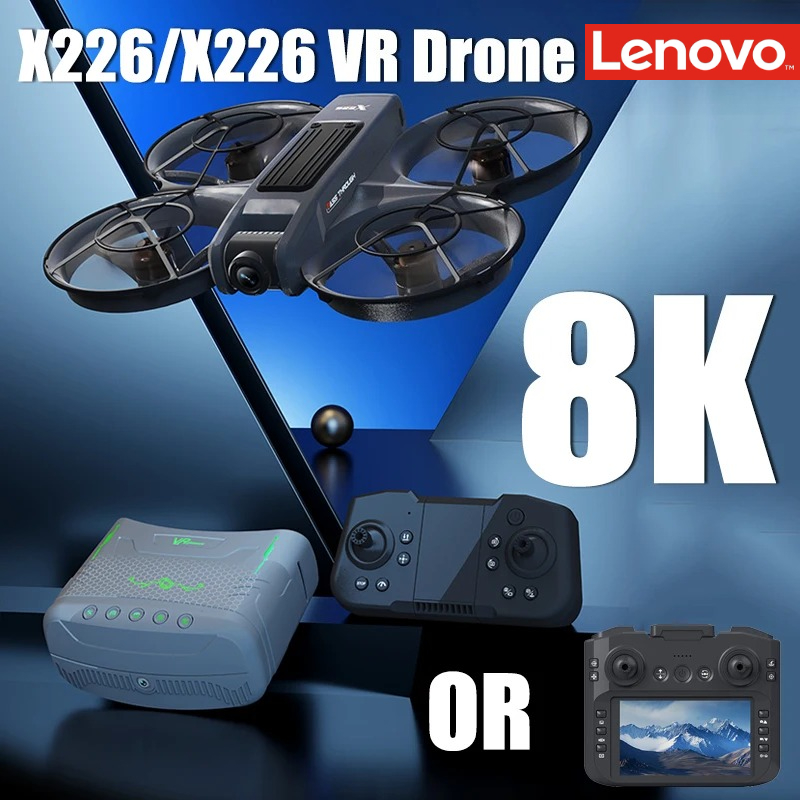 レノボ X226/X226VR ドローン 4K プロフェッショナルデュアルカメラブラシレスモーターオプティカルフロー回避リモコン Quadcopter おもちゃ