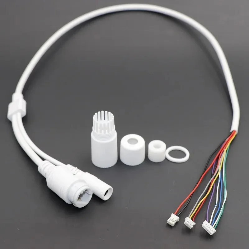 5 個の防水 POE LAN ケーブル CCTV IP カメラボードモジュール用耐候性コネクタ付き伝送