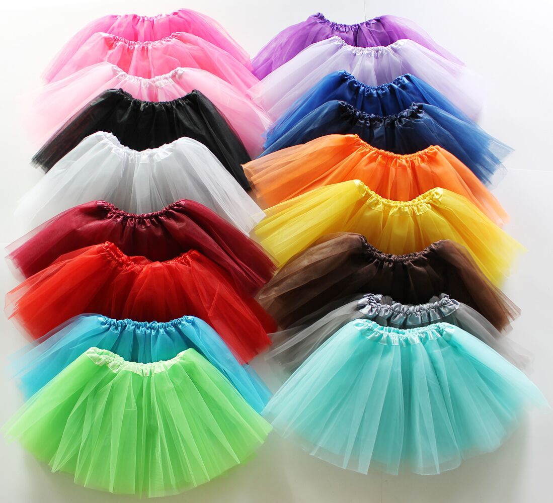 卸売女の子スカートカラフルなメッシュ子供スカート子供服バレエスカートチュチュ