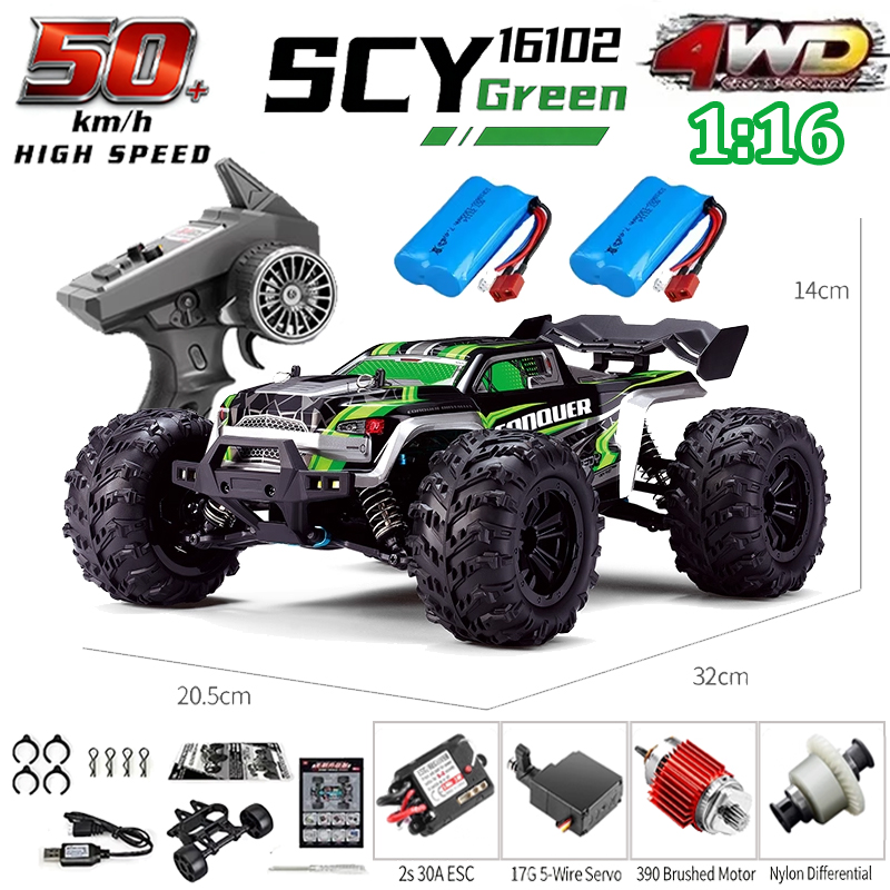 RC カー SCY 16101 16102 プロ 4WD 70 キロ/h 1/16 高速ドリフトモンスターオフロードリモートコントロール車両電動クローラーおもちゃギフト