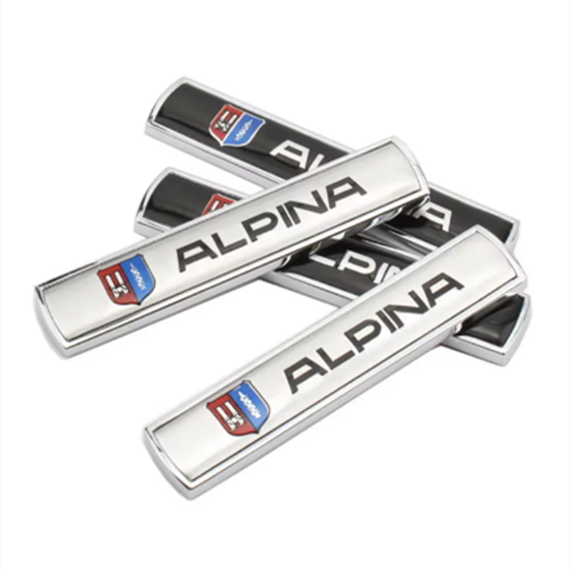 ALPINA 文字ロゴ車のステッカーアルピナスポーツサイド標準リアトランク修正アクセサリーユニバーサル装飾デカール