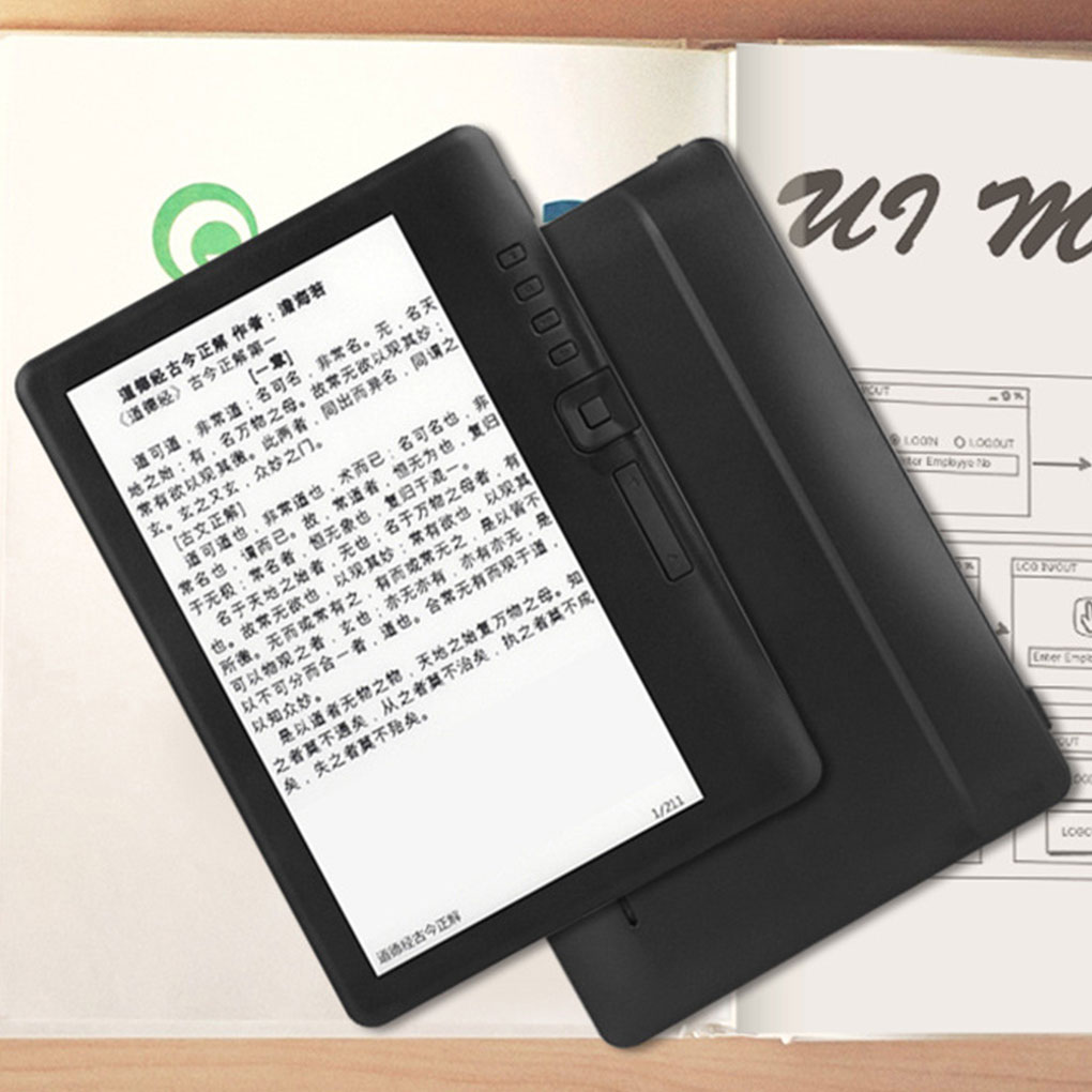 電子ブック リーダー 7 インチ HD TFT スクリーン付きデジタル MP3 オーディオ音楽プレーヤー タブレット ブラック、16GB、US プラグ