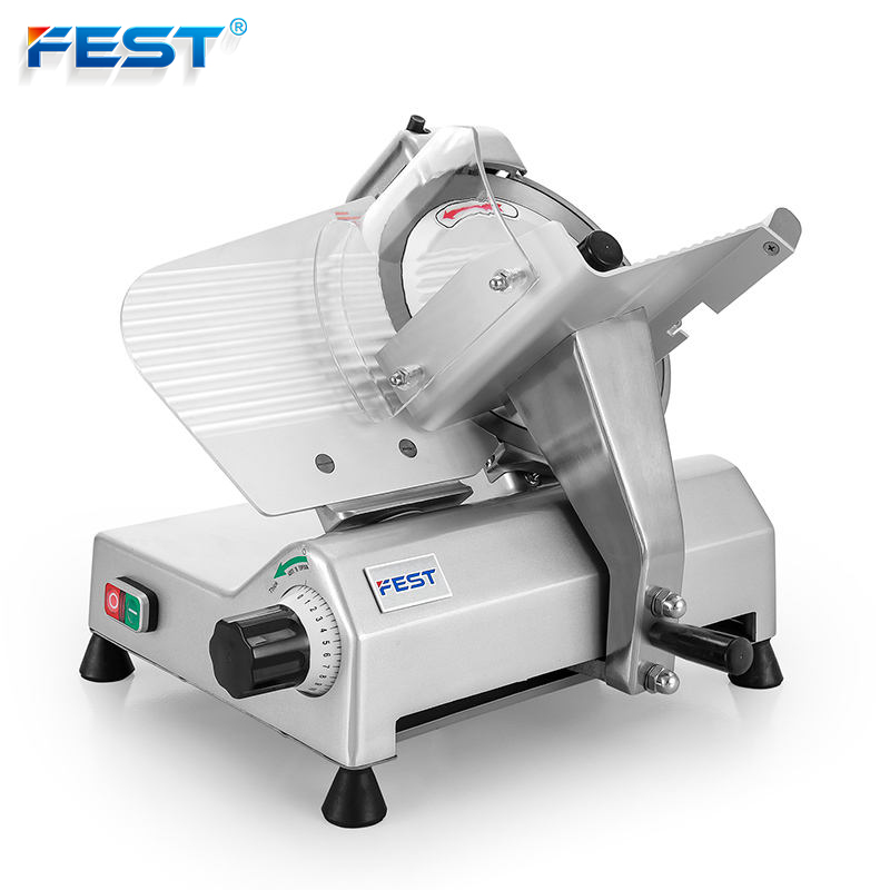 Semi Automatic Meat Slicer 10" Fish Fillet Cutter Professional Ham Slicer Meat Commercial Slicer Dicer For Butcher And Deli